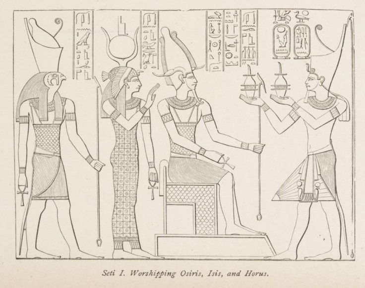 Osiris, Isis, and Horus Osiris, Isis, and Horus
