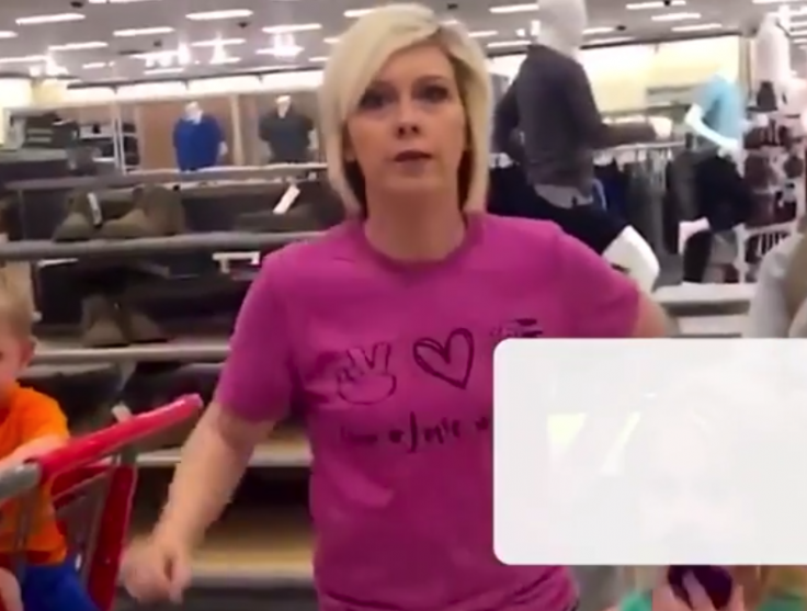 Target woman calls the manager