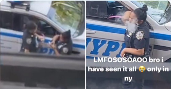 NYPD cops Hookah