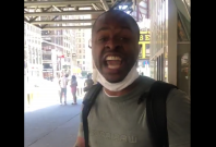 Black Man Harasses Hispanic Woman Black Man Harasses Hispanic Woman