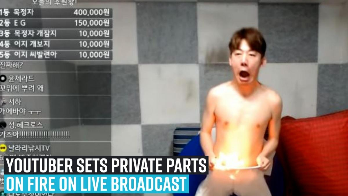 youtuber-sets-private-parts-on-fire-on-live-broadcast