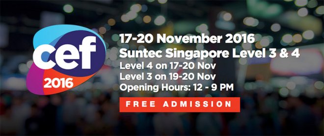 CEF 2016 Suntec Singapore