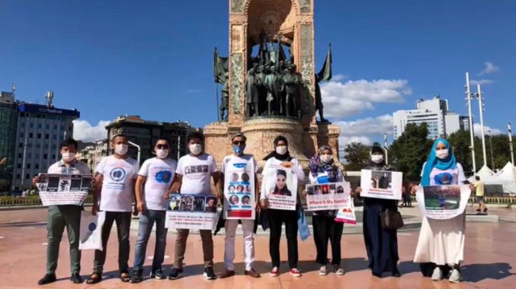 Uighur protesters