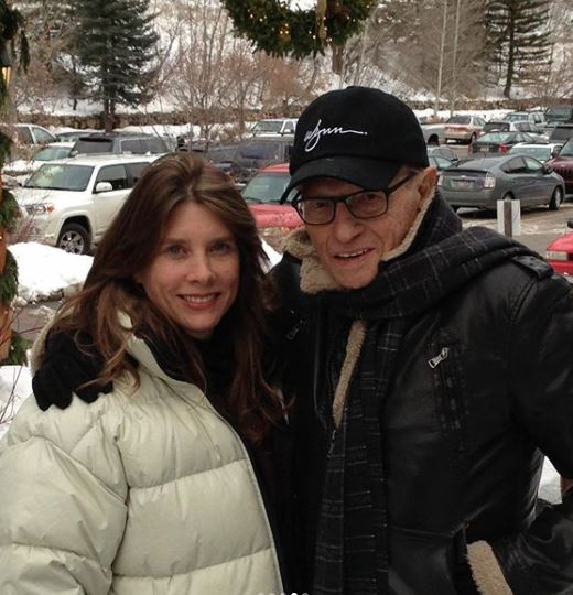 Larry King with daughter Chaia King Larry King with daughter Chaia King