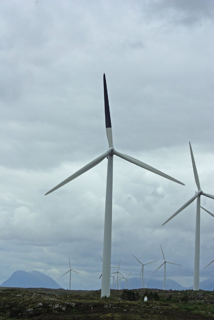 painted wind turbine