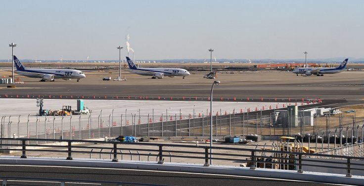 Grounded Boeing 787s