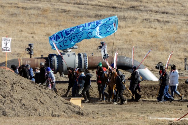 Dakota pipeline protestors