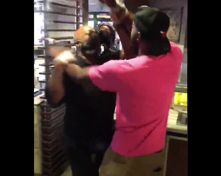 BLM Protesters assault McDonald's manager BLM Protesters assault McDonald's manager