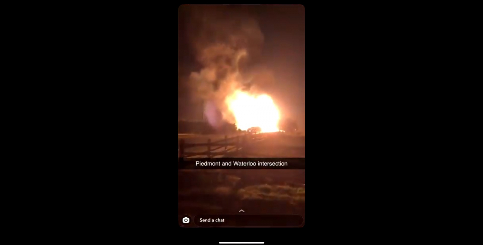 Gas Pipeline Explodes In Piedmont Oklahoma Sending Huge Ball Of Fire   Oklahoma Gas Pipeline Explosion 