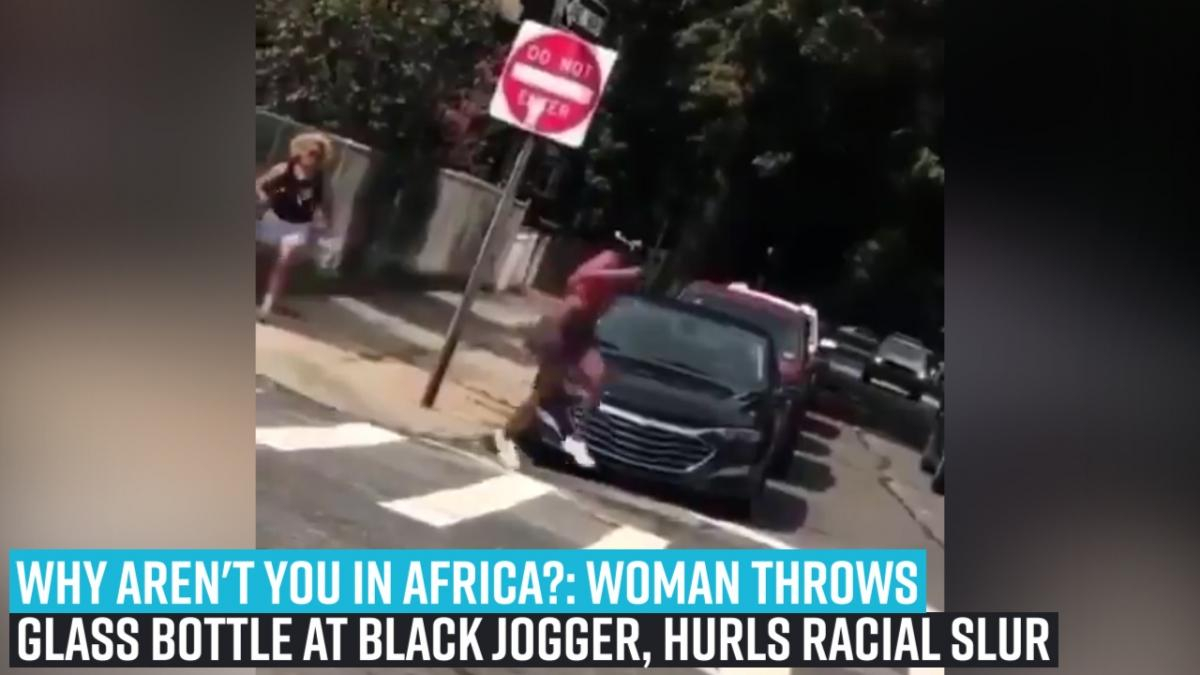 why-arent-you-in-africa-woman-throws-glass-bottle-at-black-jogger-hurls-racial-slur
