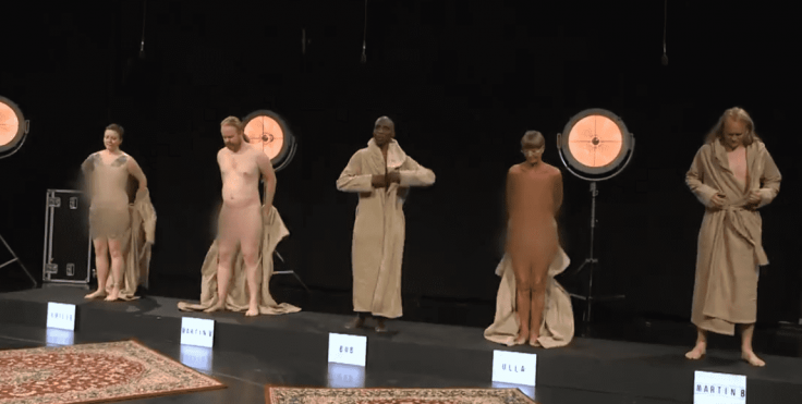 Adults getting naked on show Adults getting naked on show