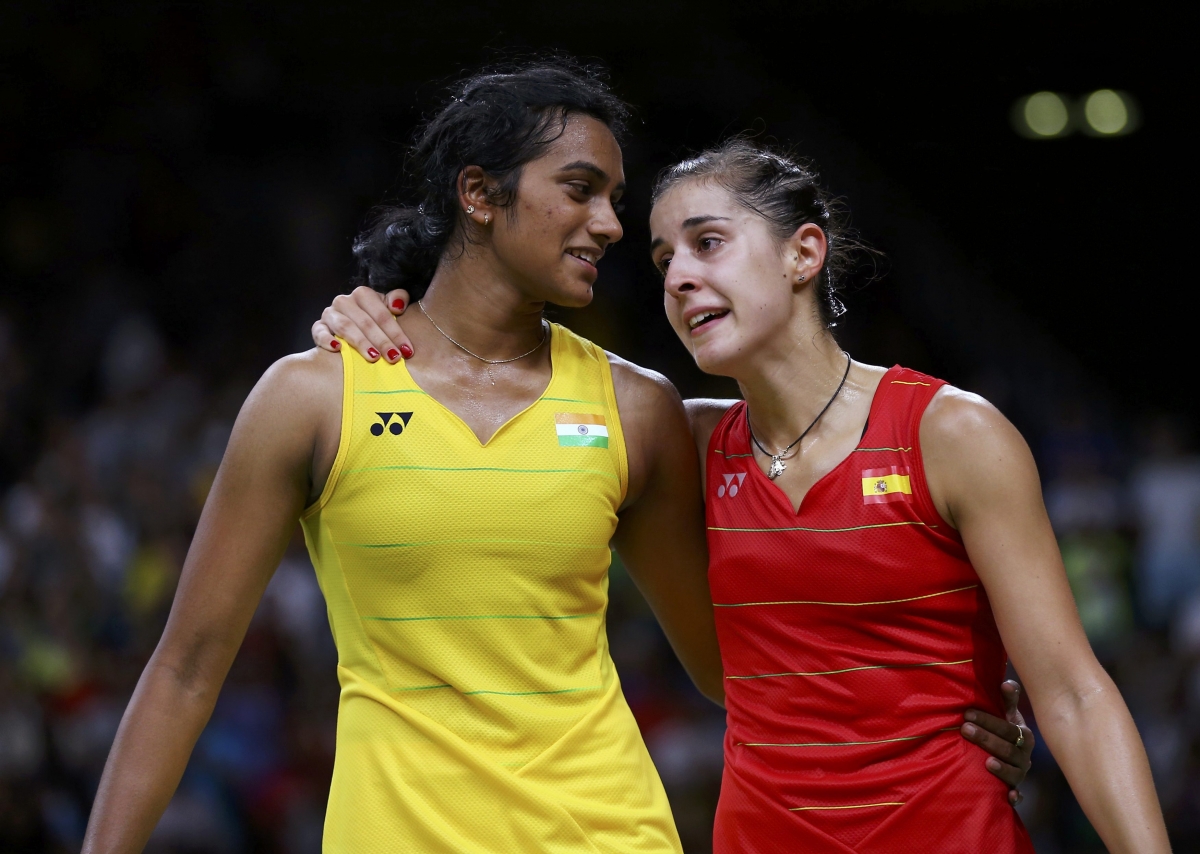 PV Sindhu and Carolina Marin