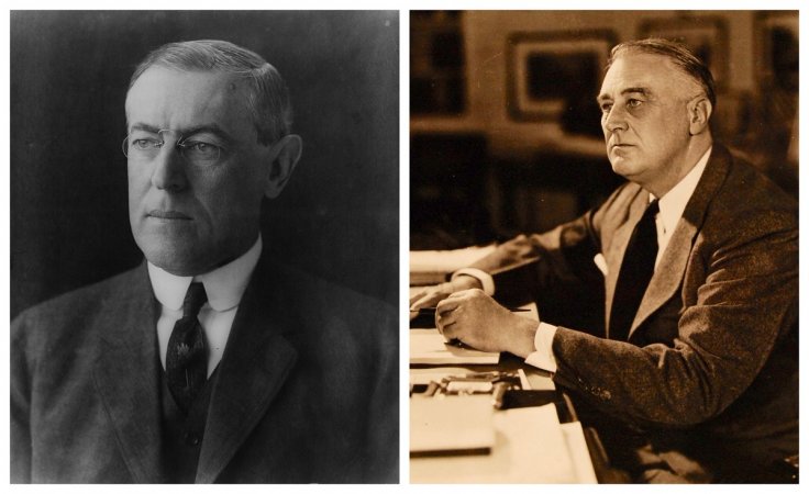 Woodrow Wilson and Franklin D Roosevelt