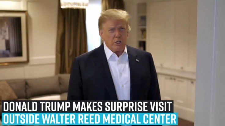 president-donald-trump-makes-surprise-visit-in-suv-outside-walter-reed-medical-center