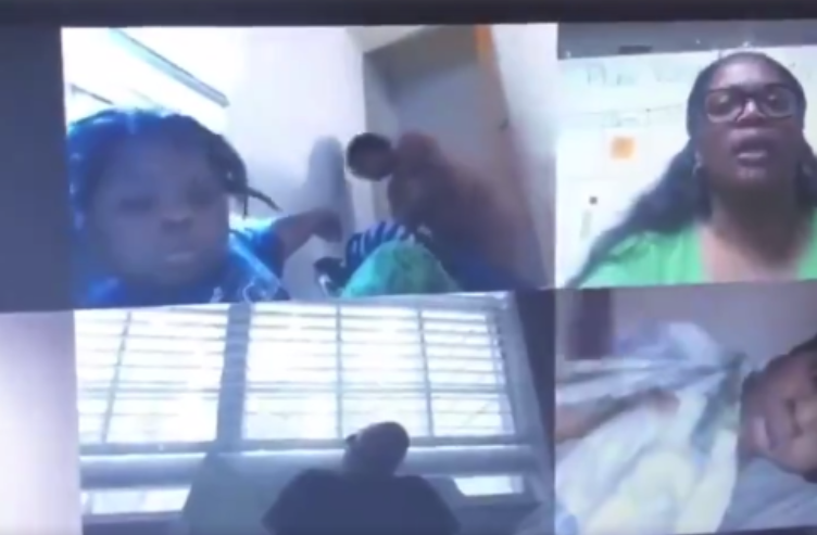 Accidental nudity on zoom