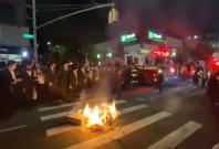 Orthodox Jews protest in Brooklyn