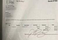 Hunter Biden receipt Hunter Biden receipt