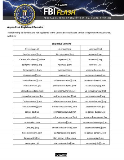 Spoofed domains