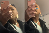 racist woman on train racist woman on train