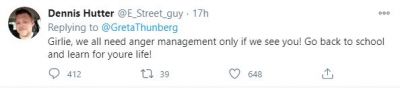 Response to Greta Thunbergs Tweet