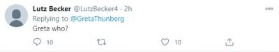 Response to Greta Thunbergs Tweet