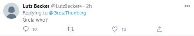 Response to Greta Thunbergs Tweet Response to Greta Thunbergs Tweet