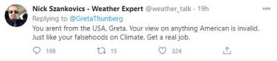 Response to Greta Thunbergs Tweet