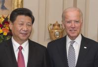 Xi Jinping and Joe Biden 
