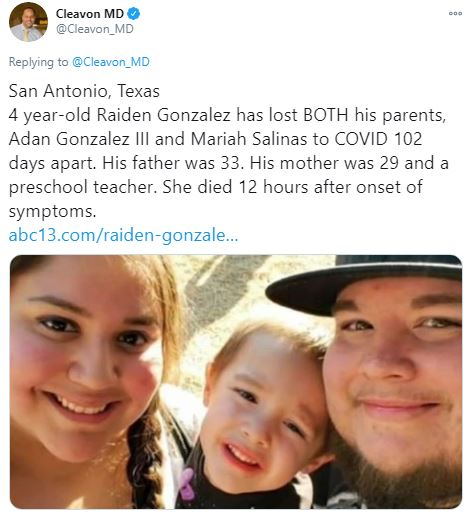 Raiden Gonzalez has lost BOTH his parents Raiden Gonzalez has lost BOTH his parents