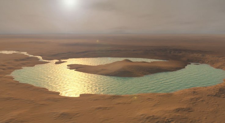 Pond in Gale Crater Pond in Gale Crater