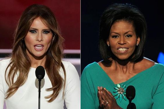 Michelle and Melania