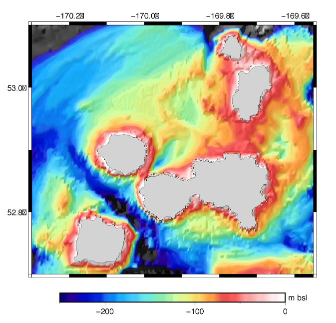 Islands of Four Mountains area