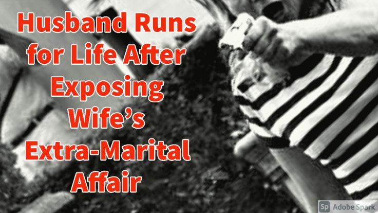 Wife Chases Husband for Busting Affair