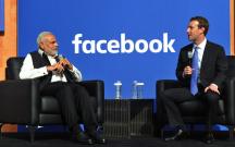 Mark Zuckerberg with Indian PM Narendra Modi