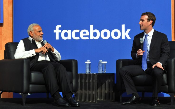 Mark Zuckerberg with Indian PM Narendra Modi