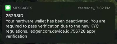 Ledger phishing attack