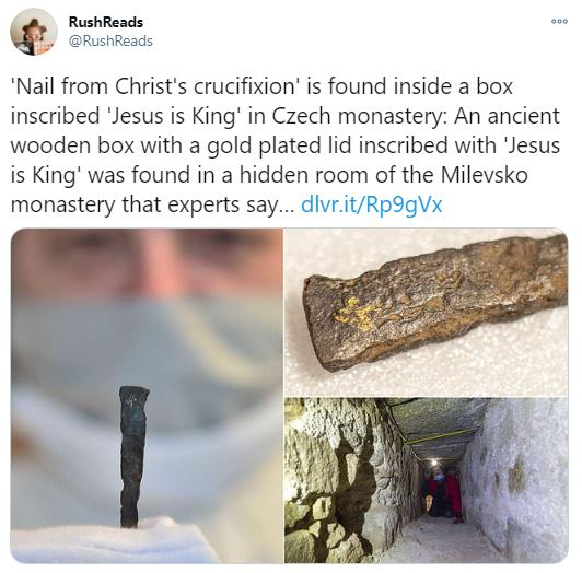 Nail from Christ's crucifixion Nail from Christ's crucifixion