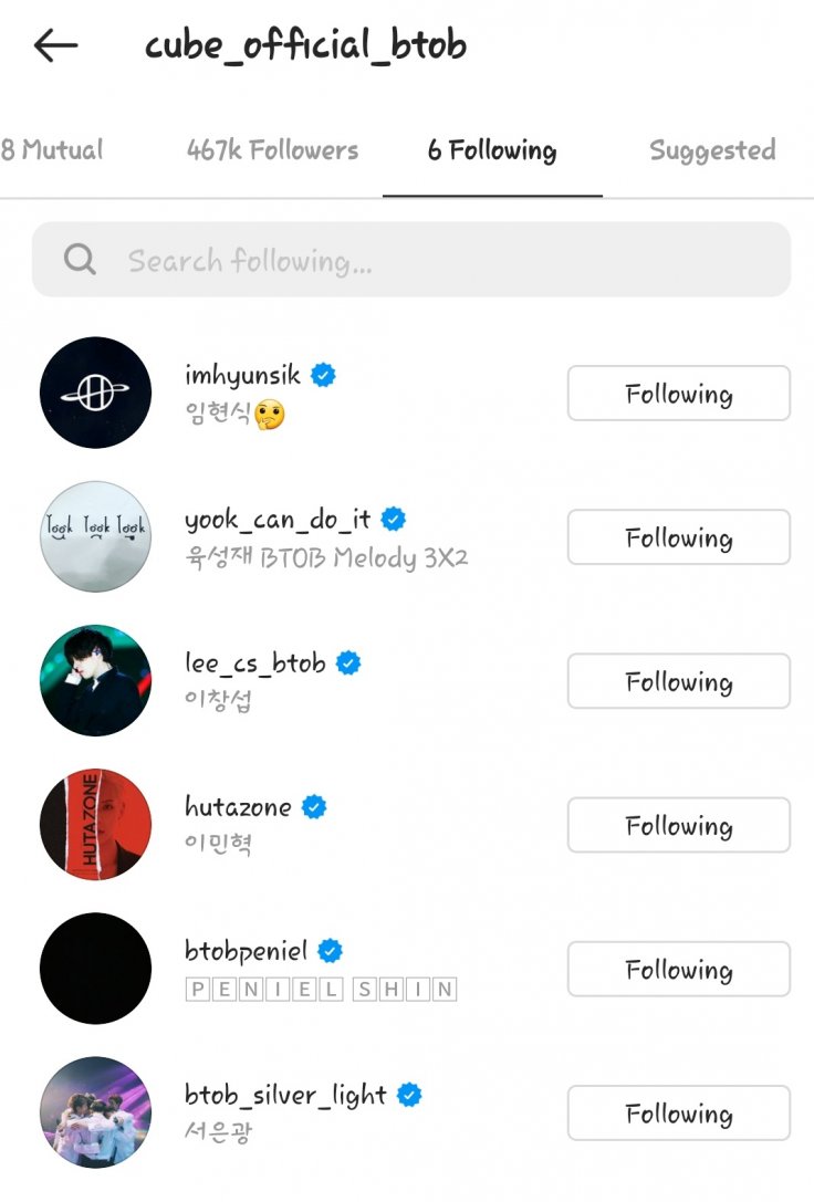 BTOB unfollows Ilhoon