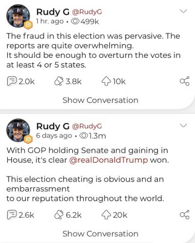 Parler reaction