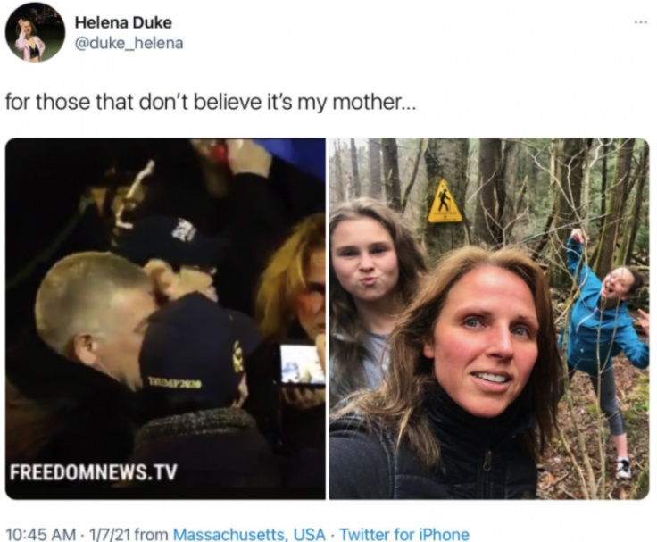 Helena Duke's tweet