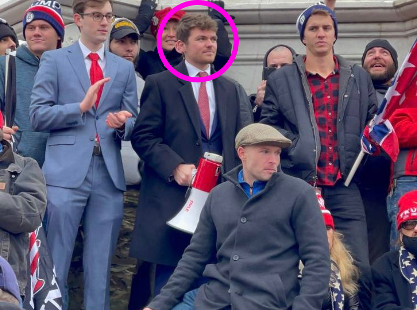 Nick Fuentes outside the Capitol