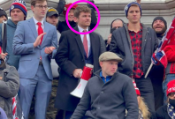 Nick Fuentes outside the Capitol
