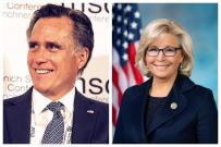 Mitt Romney and Liz Cheney