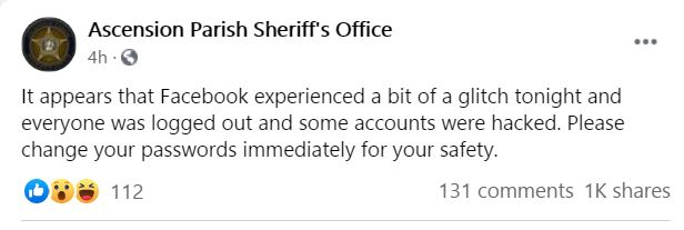 Facebook outage Facebook outage