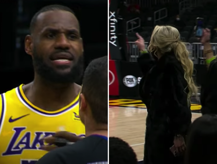 LeBron James and Courtside Karen