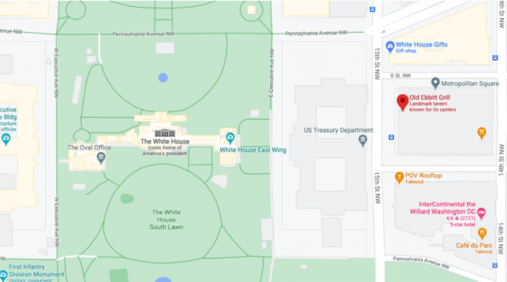 White House map White House map
