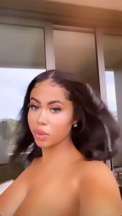 Trey Songz Rumored Girlfriend Yasmine Lopez Goes Topless On Valentine's