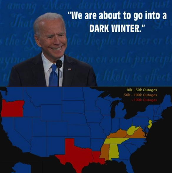 Biden Dark Winter conspiracy theory