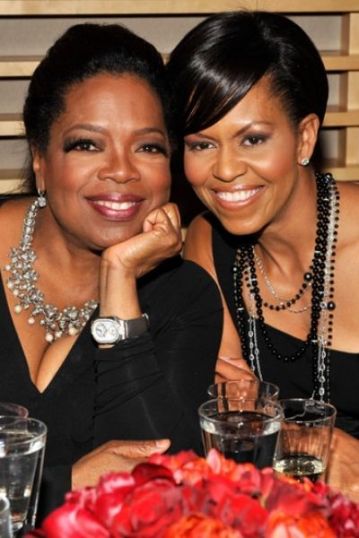 Michelle Obama and Oprah Winfrey