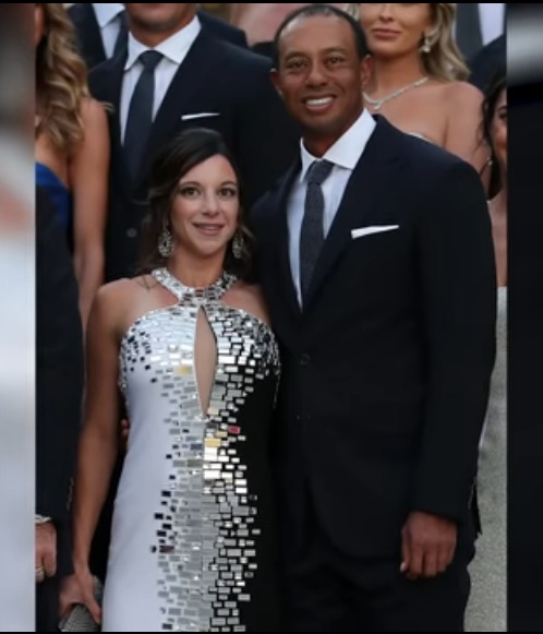 Tiger Woods with Erica Herman